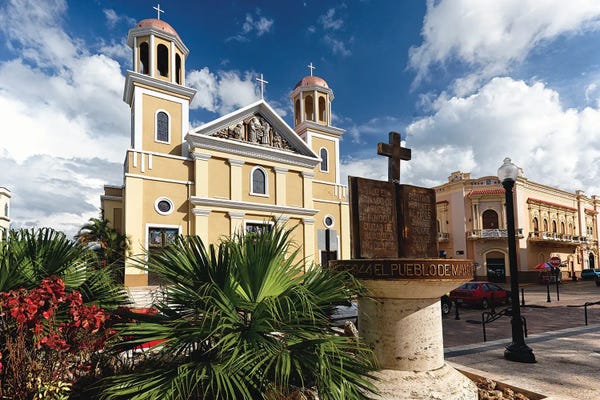 George Oze: Our Lady Of The Candelaria Cathedral, Mayaguez, Puerto Rico by George Oze