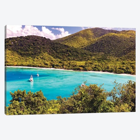 Maho Bay, Virgin Island National Park, St John, USVI Canvas Print #GOZ657} by George Oze Canvas Print