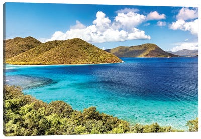 Leinster Bay Scenic Vista, St John, USVI Canvas Art Print - US Virgin Islands