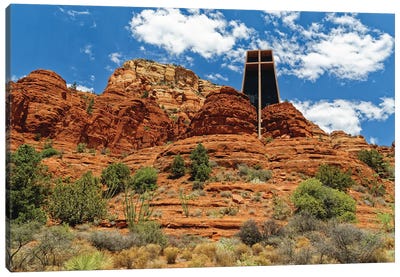 Chapel Of The Holy Cross, Sedona, Arizona Canvas Art Print - George Oze