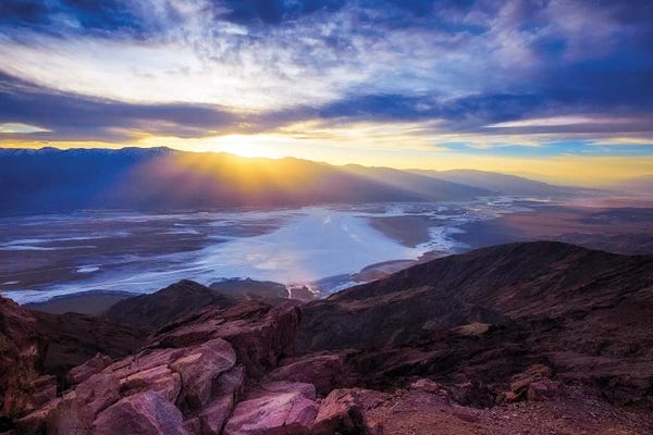 George Oze: Dante's Point Sunset, Death Valley, California by George Oze