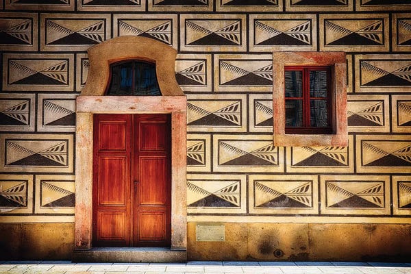Czech Republic: Door and Window Close Up in Prague Castle by George Oze
