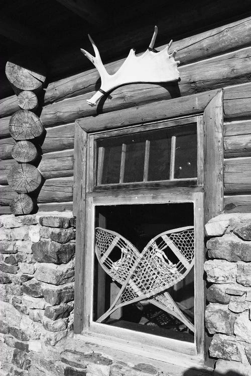 Alpine Lodge Window, Alberta, Canada