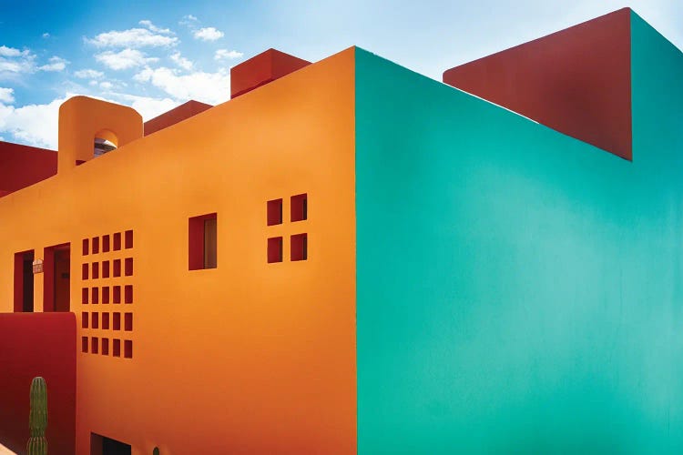 Bold Colors And Simple Shapes, Cabo San Lucas, Mexico by George Oze wall art
