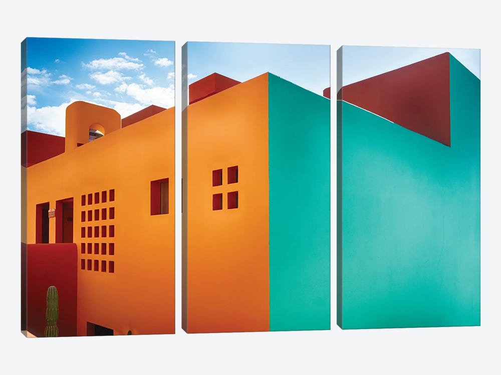 Bold Colors And Simple Shapes, Cabo San Lucas, Mexico by George Oze 3-piece Canvas Art