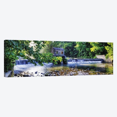 Old Dam With A Waterfall On The Whippany River, Speedwell Lake Park, Morristown, New Jersey Canvas Print #GOZ704} by George Oze Art Print