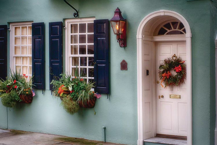 Entrance of a  Historic House in Charleston, South Carolina