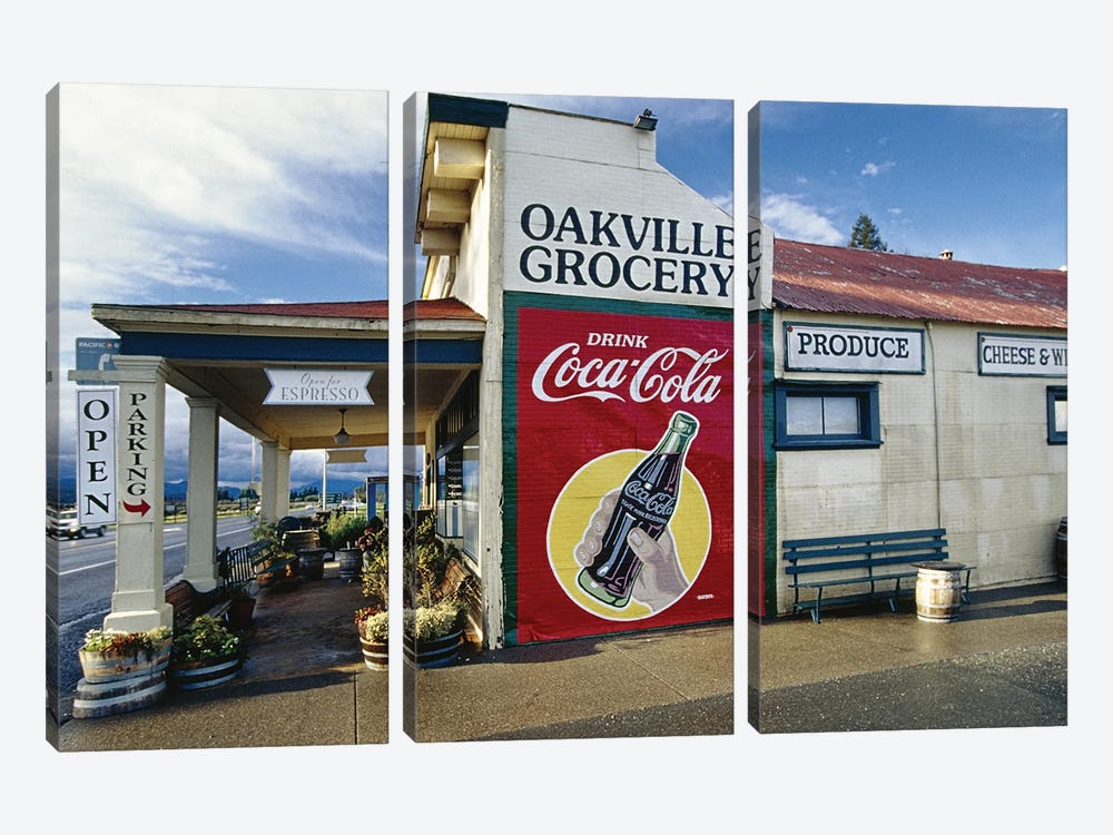 Historic Oakville Grocery Store, Napa Valley, California by George Oze 3-piece Canvas Art Print