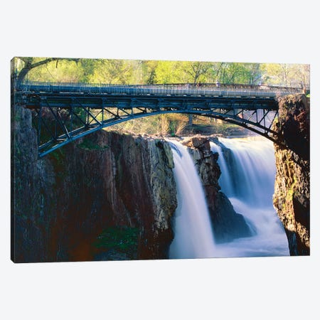Footbridge Over the Great Falls of Paterson Canvas Print #GOZ79} by George Oze Canvas Artwork