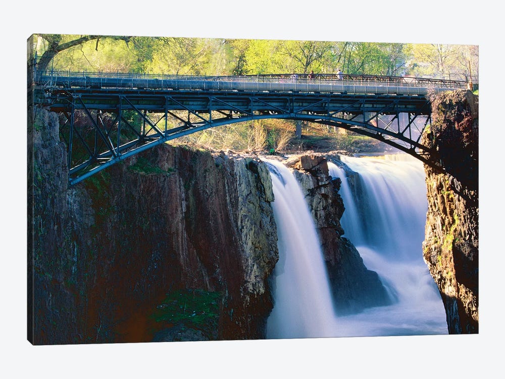 Footbridge Over the Great Falls of Paterson by George Oze 1-piece Art Print