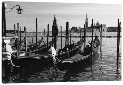 Gondolas of Venice Canvas Art Print - George Oze