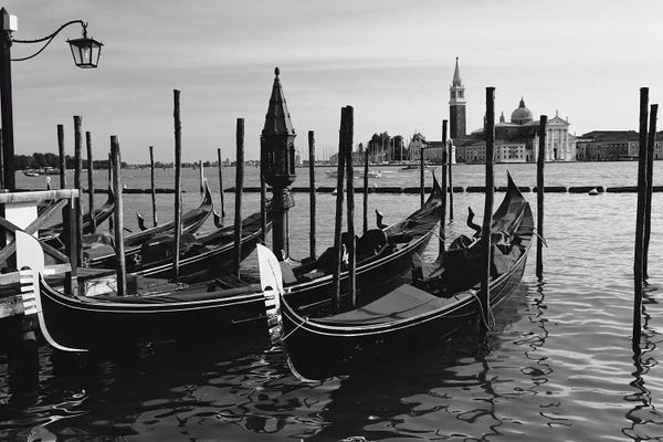 George Oze: Gondolas of Venice by George Oze