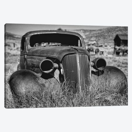 Antique Car Body Rusting Away, Bodie California Canvas Print #GOZ8} by George Oze Canvas Artwork
