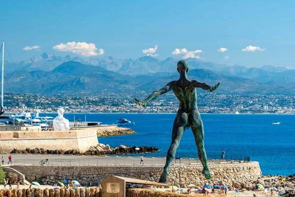 Morning View Of The Promenade Of The Arts, Antibes, French Riviera, France