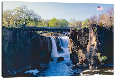 Great Falls of Passaic River, Paterson, New Jersey Canvas Art Print - New Jersey Art