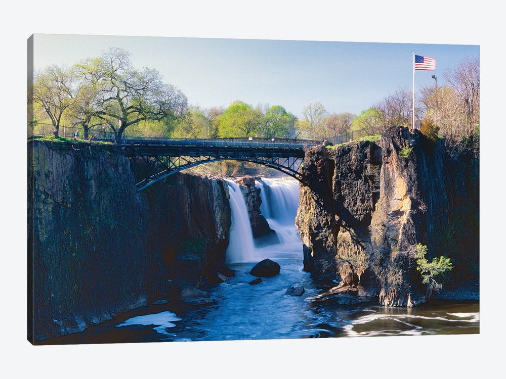 Great Falls of Passaic River, Paterson, New Jersey by George Oze 1-piece Canvas Art Print
