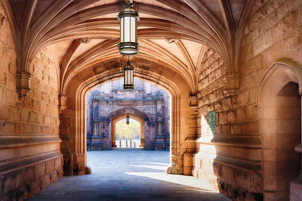 New Jersey: Gothic Style Archways, Princeton, New Jersey by George Oze
