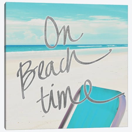 On Beach Time Canvas Print #GPE18} by Gail Peck Canvas Art