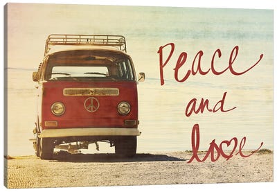 Peace and Love Canvas Art Print