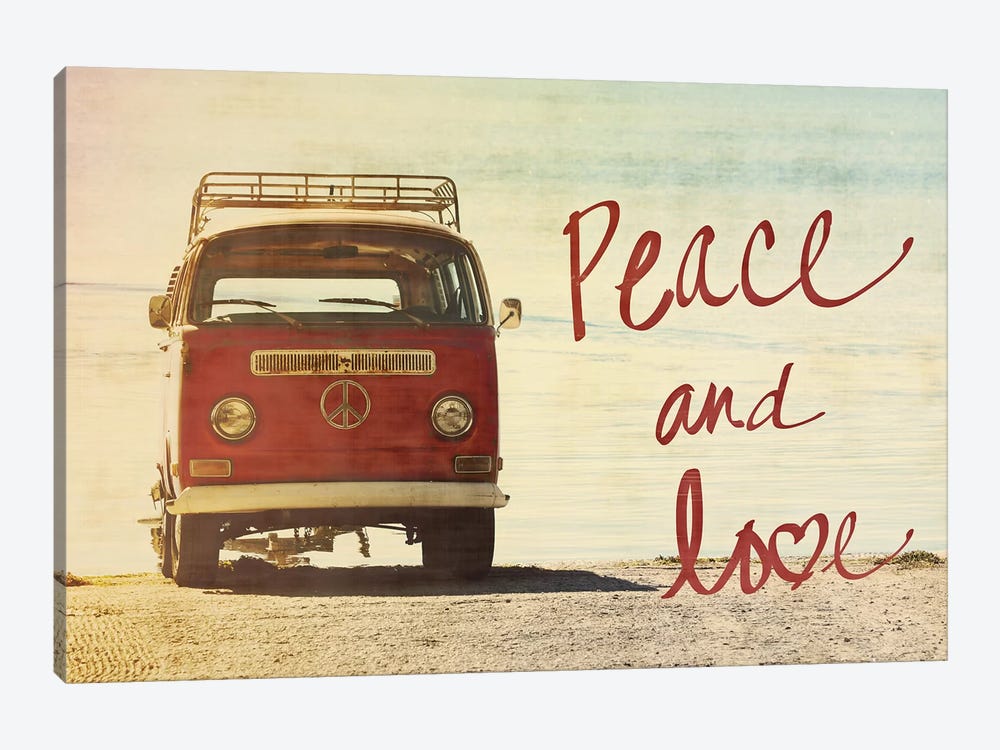 Peace and Love by Gail Peck 1-piece Canvas Print