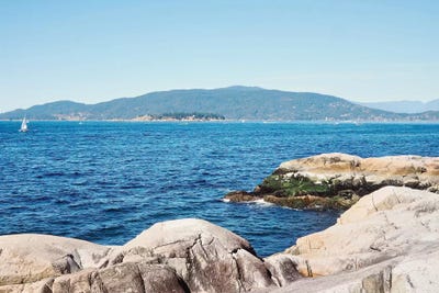 Icy Blue Lakes II by Gail Peck framed wall art