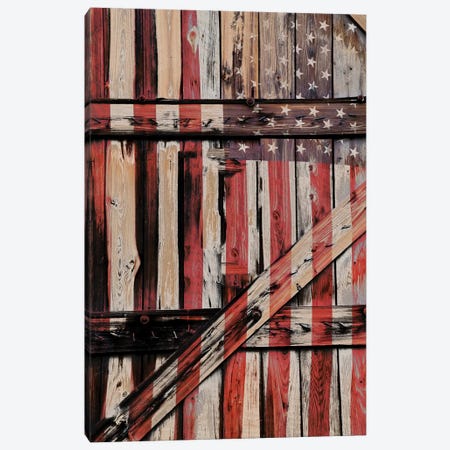 All American Fence Canvas Print #GPE2} by Gail Peck Art Print