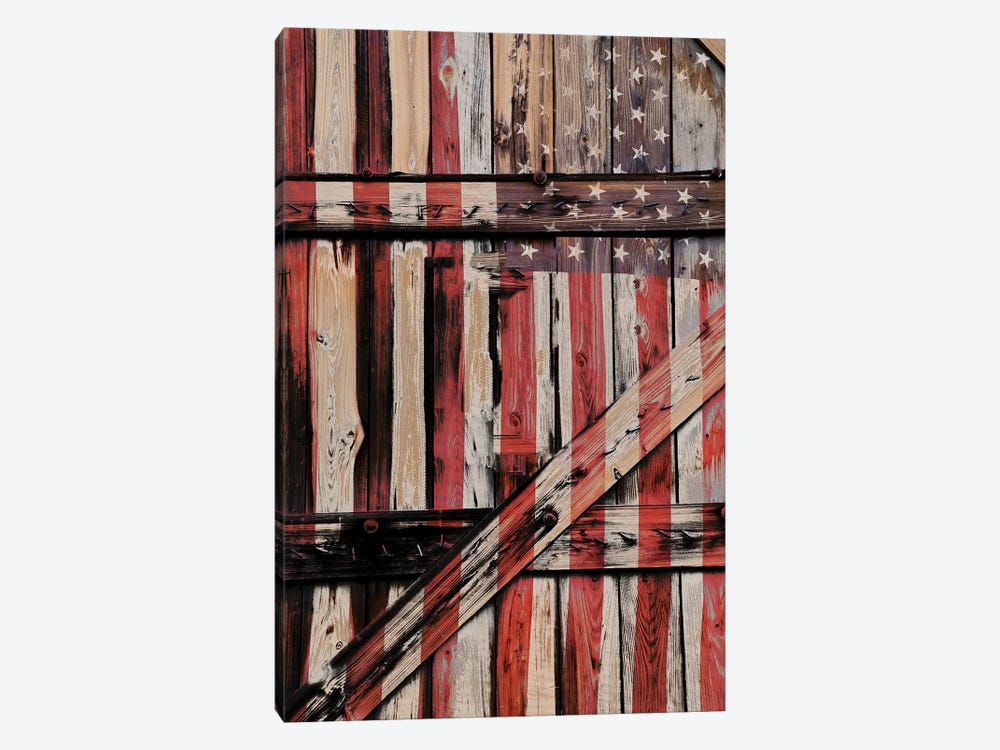 All American Fence by Gail Peck 1-piece Canvas Print