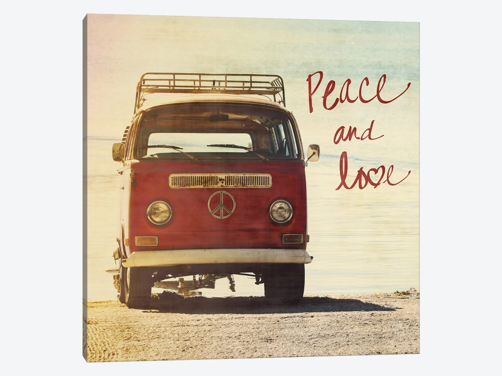 Peace and Love by Gail Peck 1-piece Canvas Art Print