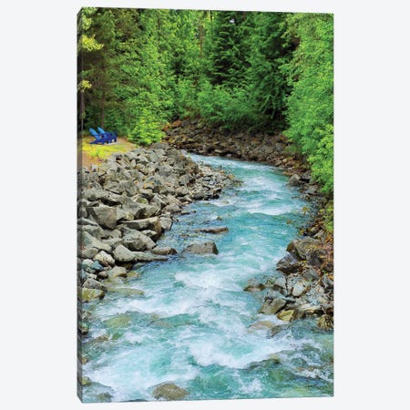 Countryside River Canvas Print #GPE47} by Gail Peck Canvas Artwork