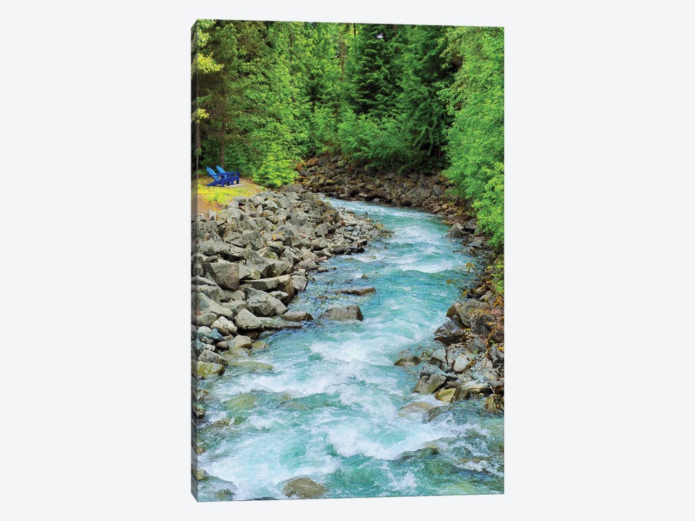 Countryside River by Gail Peck 1-piece Canvas Artwork
