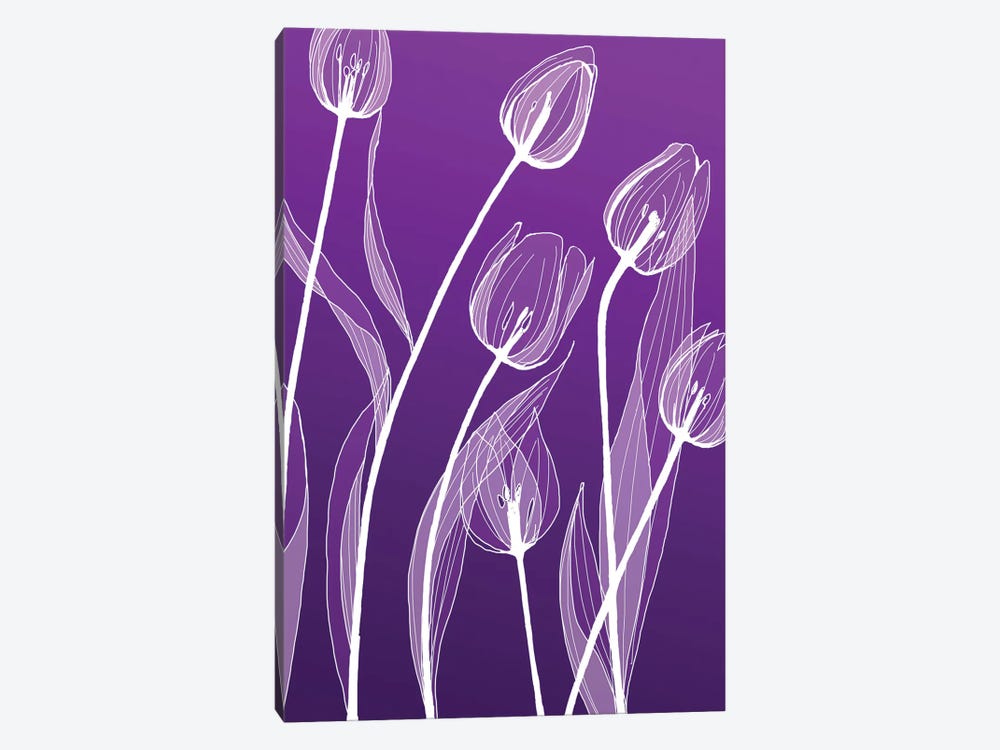 X-Ray Flowers I by GraphINC 1-piece Canvas Artwork
