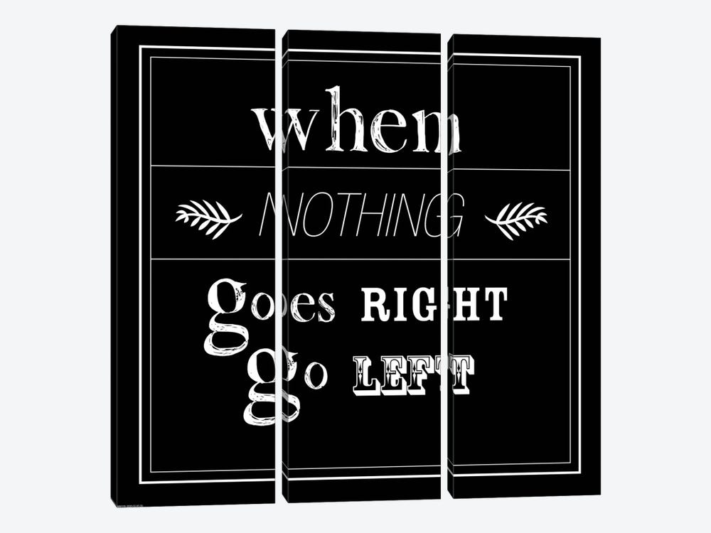 When Nothing Goes Right 3-piece Canvas Art