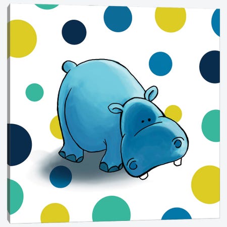 Hippo I Canvas Print #GPH45} by GraphINC Art Print
