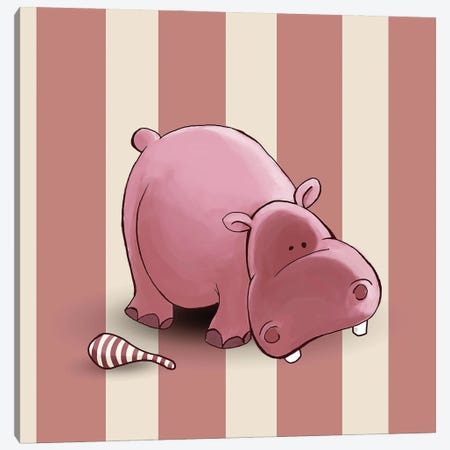 Hippo II Canvas Print #GPH46} by GraphINC Art Print