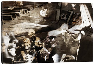 Jazz Canvas Art Print - GraphINC