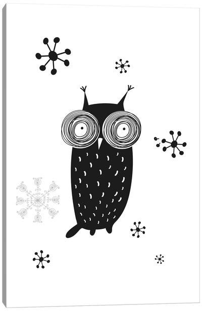 Owl I Canvas Art Print - Nordic Simplicity
