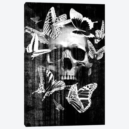 Skull Butterfly Crown Canvas Print #GPH89} by GraphINC Canvas Wall Art
