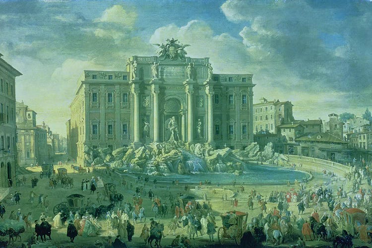 The Trevi Fountain in Rome, 1753-56 