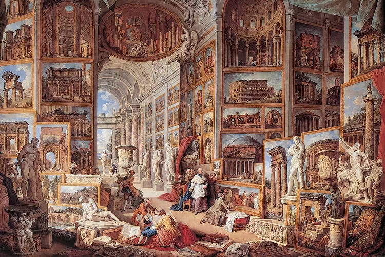 Vedute Di Roma Antica by Giovanni Paolo Panini wall art