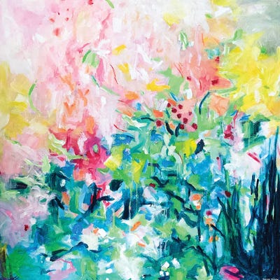 Flowers Enjoying The Sun by Geesien Postema canvas print