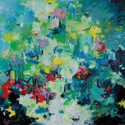 Just Give Me The Good News by Geesien Postema canvas print