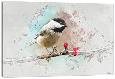 Chickadee Canvas Art Print - Greg & Company