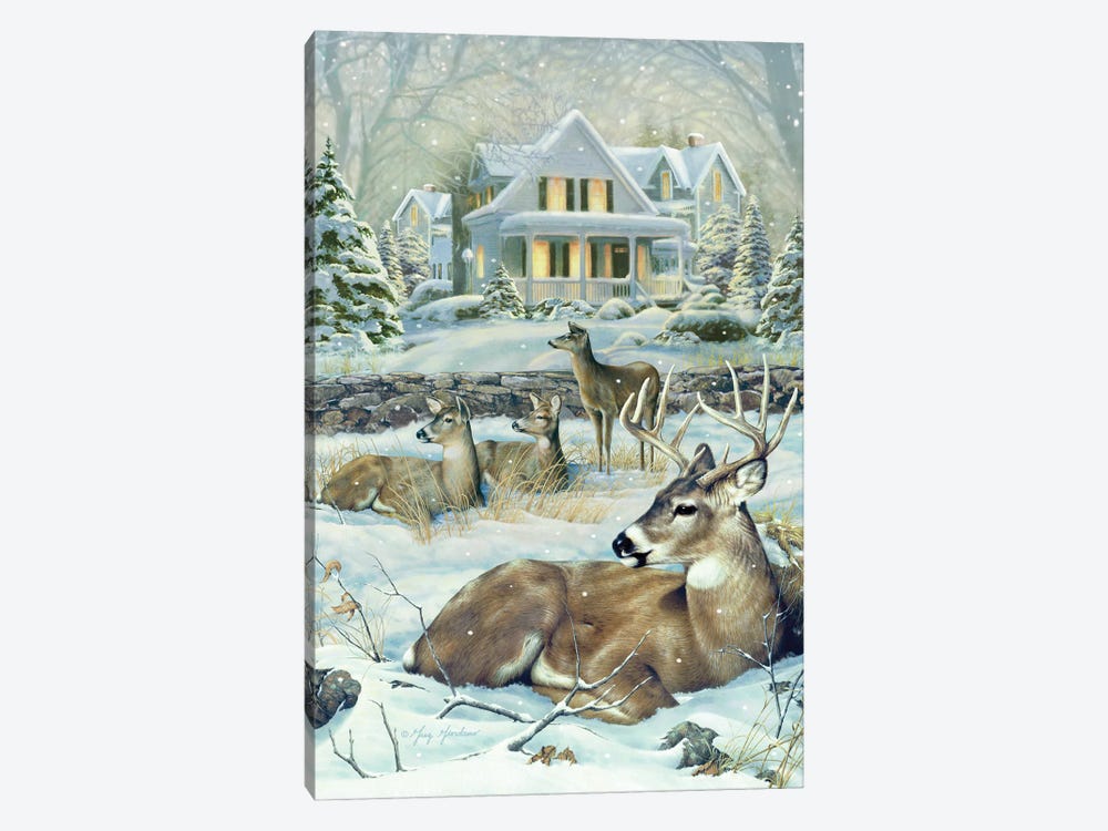 Winter Deer by Greg Giordano 1-piece Canvas Art