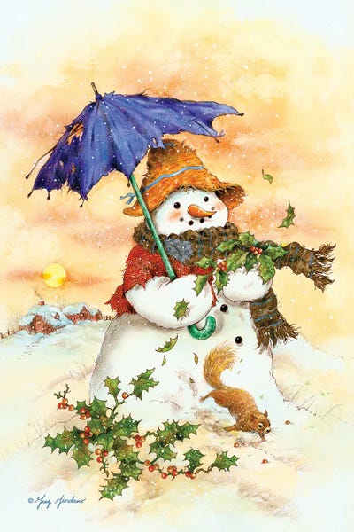 Squirrels: Snowman & Umbrella by Greg Giordano