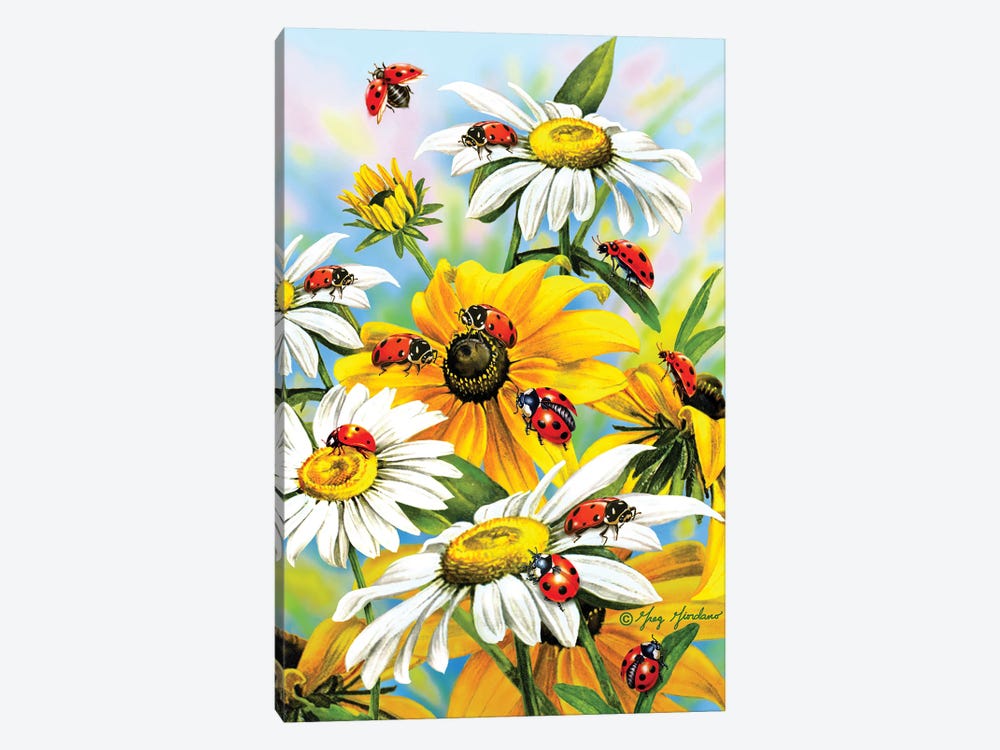 Ladybug by Greg Giordano 1-piece Canvas Art