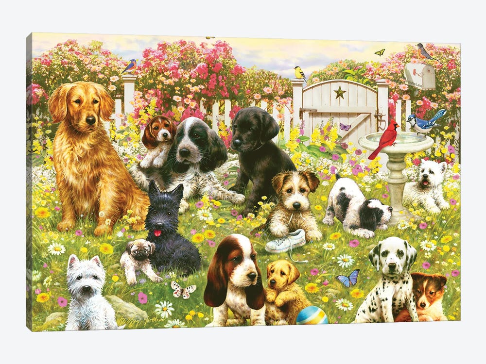 Doggie Daycare by Greg Giordano 1-piece Canvas Artwork