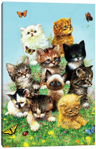 Kittens Canvas Art Print
