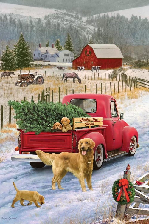 Christmas On The Farm by Greg Giordano wall art