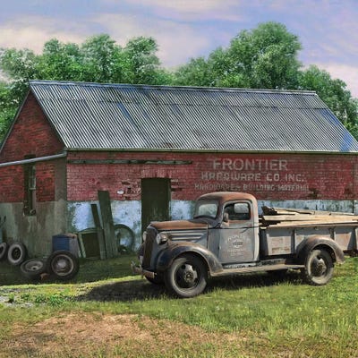 Frontier Truck by Greg Giordano art print