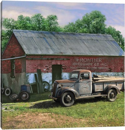 Frontier Truck Canvas Art Print - Greg & Company
